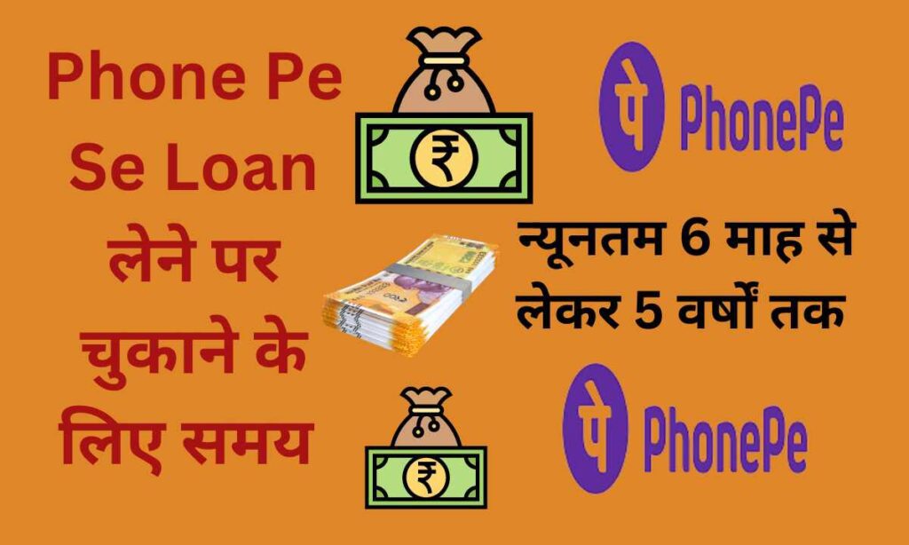 Phone Pe Se Loan लेने पर चुकाने के लिए समय 