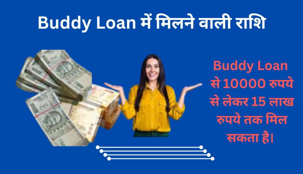 Buddy Loan में मिलने वाली राशि