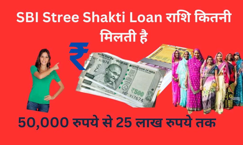 SBI Stree Shakti Loan राशि कितनी मिलती है