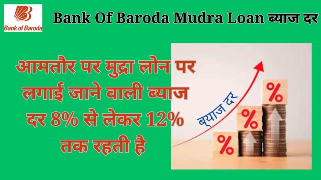  Bank Of Baroda Mudra Loan ब्याज दर