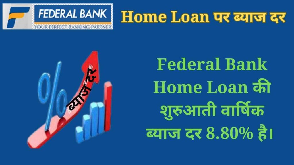 Federal Bank Home Loan पर ब्याज दर